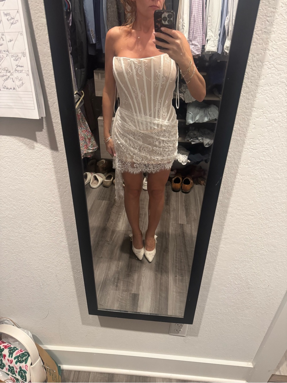 Miss rosier Margherita White Floral Lace Dress & Skirt Set - Picture 9 of 12